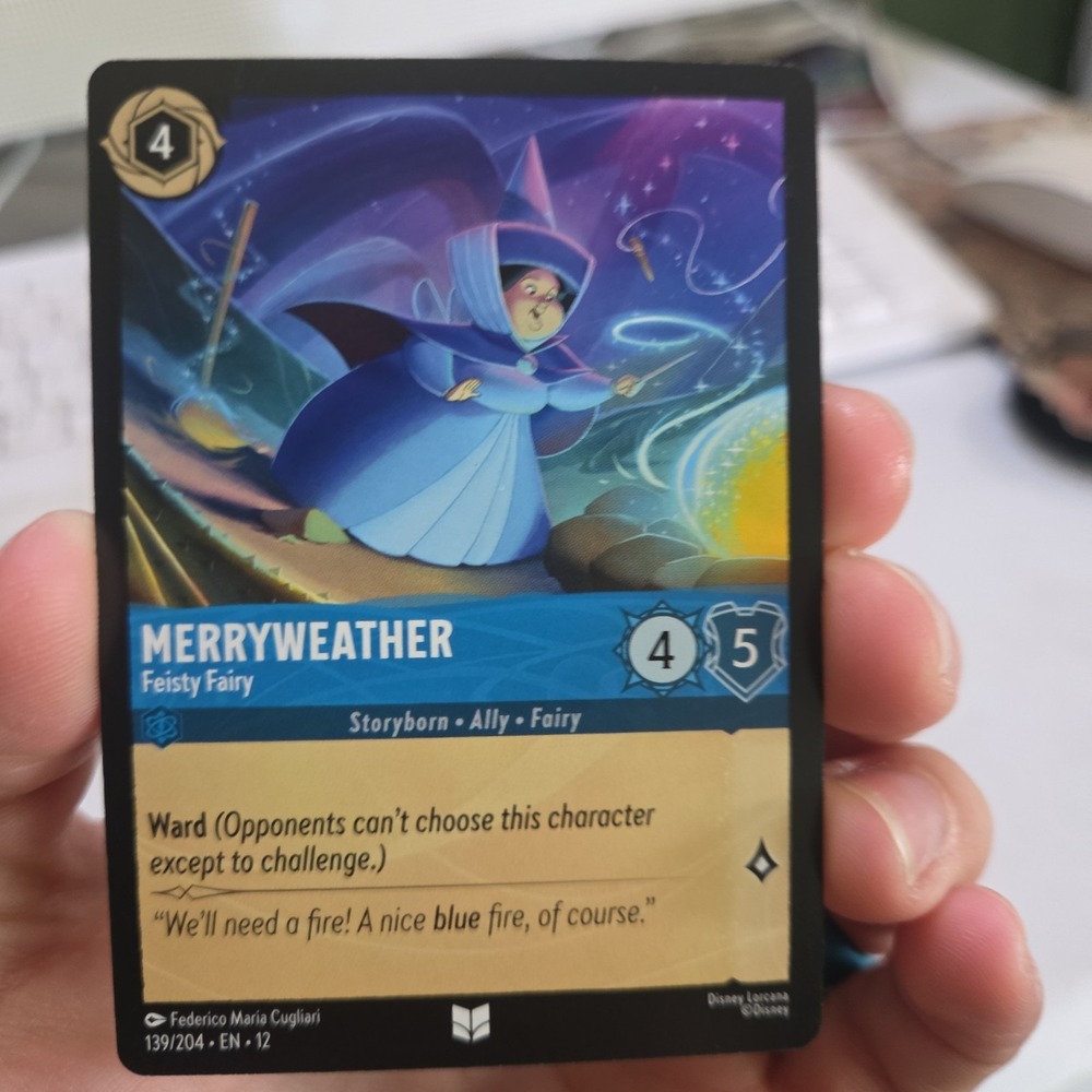 Disney Lorcana Merryweather - Feisty Fairy 139/204 Wilds Unknown